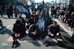 اجتماع هیئت‌های عاشورای فاطمی در میدان هفت تیر