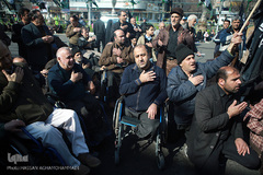 اجتماع هیئت‌های عاشورای فاطمی در میدان هفت تیر