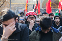 تشییع شهدای گمنام در سالروز شهات حضرت زهرا(س)