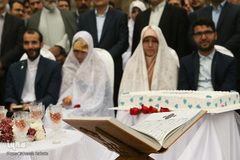 برگزاری مراسم ازدواج دانشجویی در جوار شهدای گمنام دانشگاه تهران
