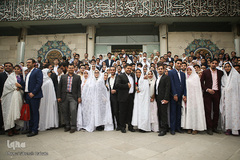 برگزاری مراسم ازدواج دانشجویی در جوار شهدای گمنام دانشگاه تهران
