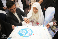 برگزاری مراسم ازدواج دانشجویی در جوار شهدای گمنام دانشگاه تهران
