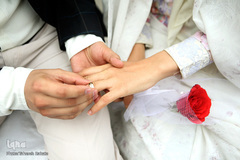 برگزاری مراسم ازدواج دانشجویی در جوار شهدای گمنام دانشگاه تهران
