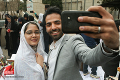 برگزاری مراسم ازدواج دانشجویی در جوار شهدای گمنام دانشگاه تهران
