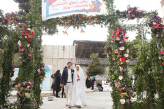 برگزاری مراسم ازدواج دانشجویی در جوار شهدای گمنام دانشگاه تهران
