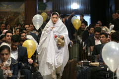 برگزاری مراسم ازدواج دانشجویی در جوار شهدای گمنام دانشگاه تهران
