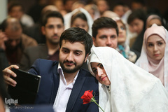 برگزاری مراسم ازدواج دانشجویی در جوار شهدای گمنام دانشگاه تهران
