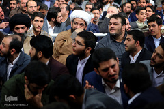 دیدار جمعی از مداحان و ذاکران اهل بیت(ع) با رهبر انقلاب

