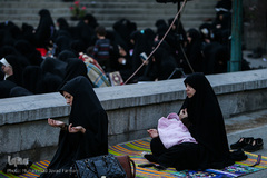 اعمال ام داوود در آخرین روز اعتکاف دانشگاه تهران