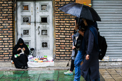 بارش باران بهاری در پایتخت 