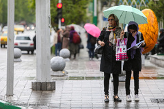 بارش باران بهاری در پایتخت 