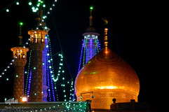 حال و هوای حرم مطهر حضرت معصومه در اعیاد شعبانیه