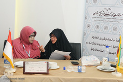 اتاق داوران مسابقات قرآن بانوان در هتل ارم