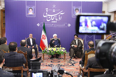 حسن روحانی رئیس جمهور در تبریز
