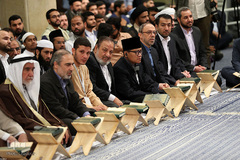 دیدار متسابقان و اعضای هیئت داوران سی و پنجمین دوره مسابقات بین‌المللی قرآن کریم