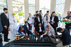 جشن ازدواج دانشجویی در روز میلاد حضرت علی اکبر(ع)