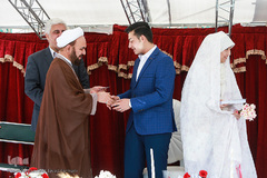 جشن ازدواج دانشجویی در روز میلاد حضرت علی اکبر(ع)