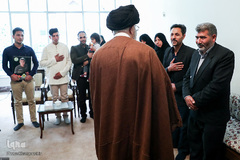 دیدار خانواده‌های دو شهید نیروی انتظامی با رهبر انقلاب