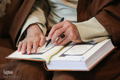 دیدار خانواده‌های دو شهید نیروی انتظامی با رهبر انقلاب