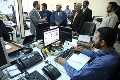 
بازدید حجت‌الاسلام والمسلمین حبیب رضا ارزانی، دبیر ستاد عالی کانونهای فرهنگی و هنری مساجد کشور از تحریریه ایکنا