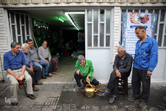 سفره افطاری هیئت حضرت ابوالفضل(ع) بلوار ابوذر تهران