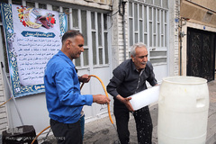 سفره افطاری هیئت حضرت ابوالفضل(ع) بلوار ابوذر تهران