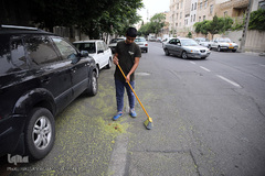 سفره افطاری هیئت حضرت ابوالفضل(ع) بلوار ابوذر تهران