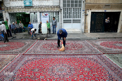 سفره افطاری هیئت حضرت ابوالفضل(ع) بلوار ابوذر تهران