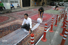 سفره افطاری هیئت حضرت ابوالفضل(ع) بلوار ابوذر تهران