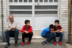 سفره افطاری هیئت حضرت ابوالفضل(ع) بلوار ابوذر تهران