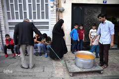 سفره افطاری هیئت حضرت ابوالفضل(ع) بلوار ابوذر تهران