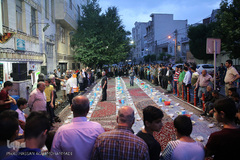 سفره افطاری هیئت حضرت ابوالفضل(ع) بلوار ابوذر تهران