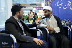 میهمانان غرفه خبرگزاری ایکنا در سیزدهمین روز نمایشگاه قران کریم