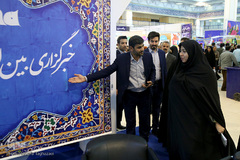 میهمانان غرفه خبرگزاری ایکنا در سیزدهمین روز نمایشگاه قران کریم