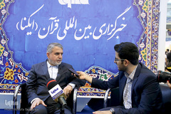 میهمانان غرفه خبرگزاری ایکنا در سیزدهمین روز نمایشگاه قران کریم