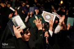 احیای شب بیست و سوم ماه مبارک رمضان در دانشگاه تهران
