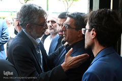 غلامعلی حدادعادل، نماینده مقام معظم رهبری در مراسم تشییع پیکر مرحوم حجت الاسلام «احمد احمدی»