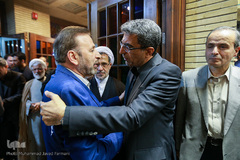 محمود واعظی در مراسم یادبود حجت الاسلام احمد احمدی