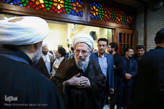 محمد محمدی ری‌شهری در مراسم یادبود حجت الاسلام احمد احمدی