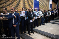 مراسم وداع با پیکر مرحوم «محمد امین قانعی راد» رئیس سابق انجمن جامعه‌شناسی ایران