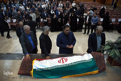 مراسم وداع با پیکر مرحوم «محمد امین قانعی راد» رئیس سابق انجمن جامعه‌شناسی ایران