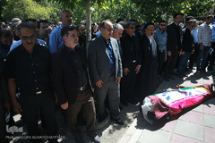 مراسم تشییع پیکر مرحوم «محمد امین قانعی راد» رئیس سابق انجمن جامعه‌شناسی ایران