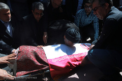 مراسم تشییع پیکر مرحوم «محمد امین قانعی راد» رئیس سابق انجمن جامعه‌شناسی ایران