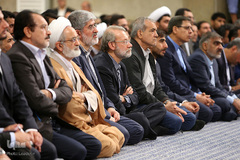 دیدار رئیس و نمایندگان مجلس شورای اسلامی با رهبر انقلاب