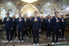 ضبط اجرای گروه تواشیح محمد رسول الله(ص) در حرم حضرت معصومه(س)‎