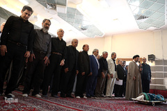 مراسم تشییع پیکر خادم القرآن مرحوم «غفور آقازاده سلطانی» بنیان‌گذار دارتحفیظ القرآن الکریم