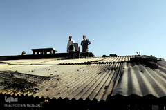 آتش سوزی در ساختمان تولیدی لباس چهارراه ولیعصر