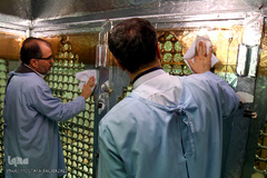 مراسم غبارروبی حرم مطهر امامزاده حسن حسنی(ع)