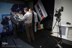 بازدید رضا طباطبایی شفیعی،سفیر ایران در بولیوی از استودیو مبین ایکنا