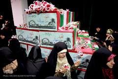 زیارت پیکرهای مطهر و تازه تفحص شده ۱۳۵شهید گمنام دفاع مقدس در معراج الشهدای تهران